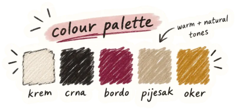 Crochê colour palette